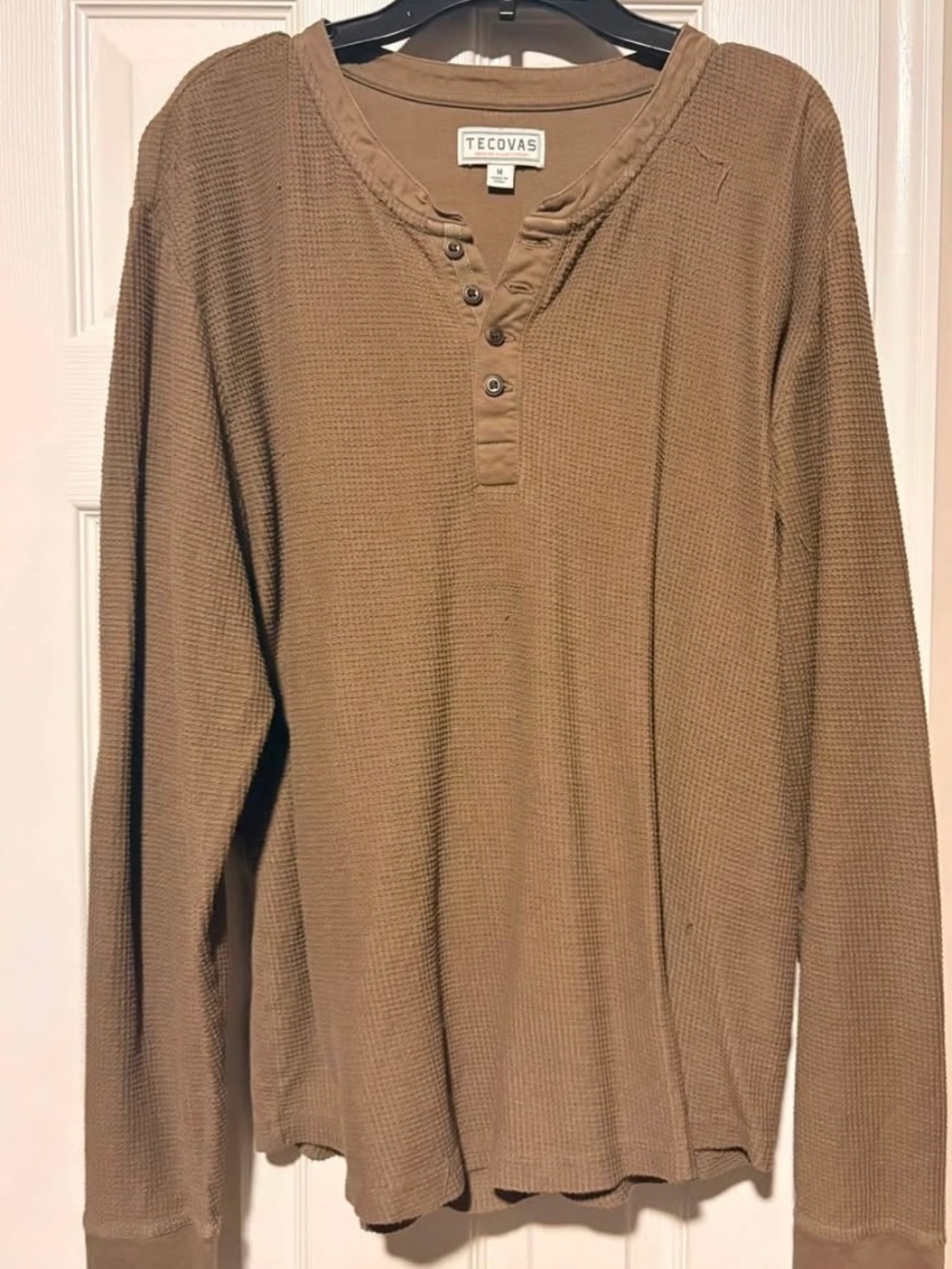Tecovas Long Sleeve Waffle Henley